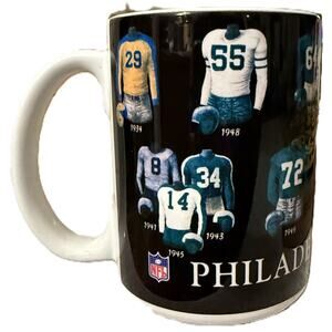 Philadelphia Eagles Vintage Jersey History Mug "A Way of Life" NFL Collectible